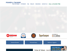 Tablet Screenshot of fishertalwar.com